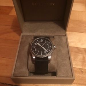 Burberry Men's Black Leather Watch